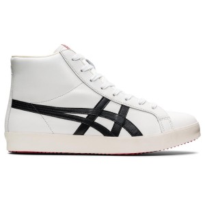 White / Black Men's Onitsuka Tiger Fabre Hi Nm Nippon Made Online India | J1N-3292