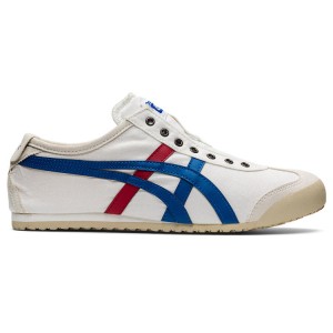 White / Blue Men's Onitsuka Tiger Mexico 66 Slip-on Online India | B4H-3979