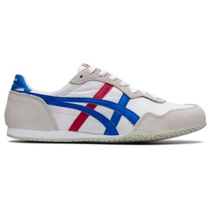 White / Blue Men's Onitsuka Tiger Serrano Online India | P8Q-9194