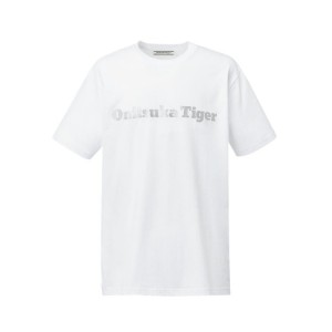 White / Silver Women's Onitsuka Tiger Logo T Shirts Online India | W9V-5866