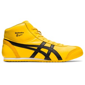 Yellow / Black Women's Onitsuka Tiger Mexico Mid Runner Sneakers Online India | E6T-7336