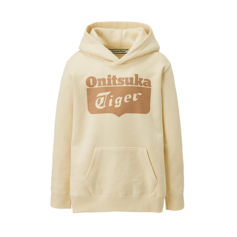 Beige Kids\' Onitsuka Tiger Sweat Hoodie Online India | C2W-3942