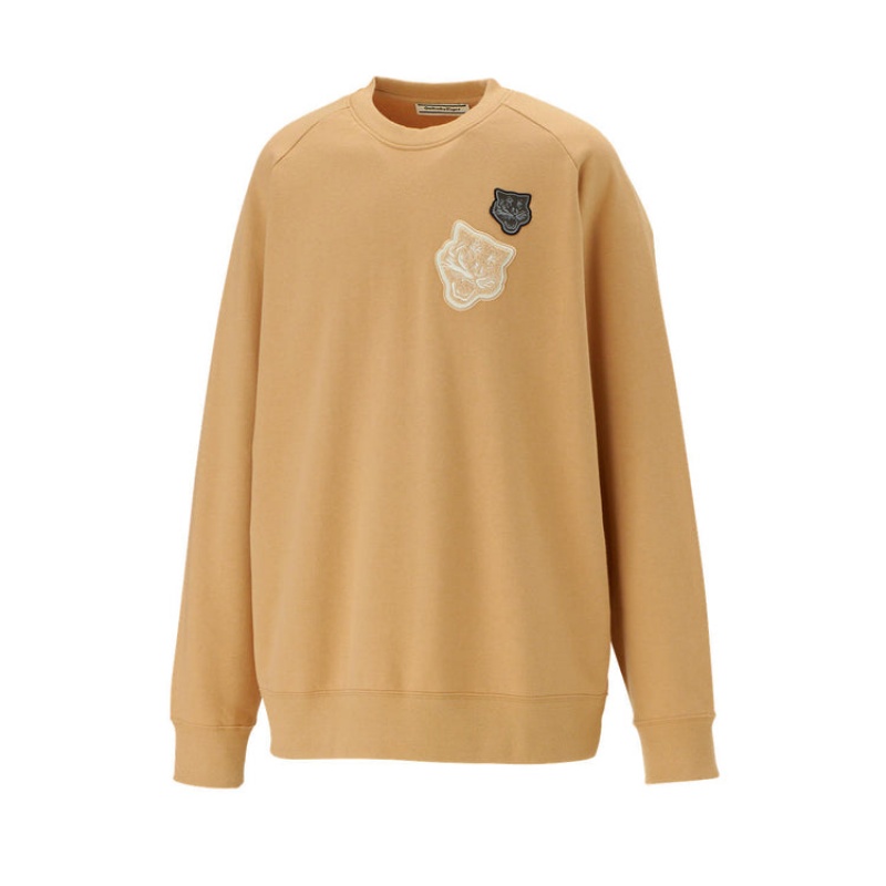 Beige Men's Onitsuka Tiger Sweatshirts Online India | S4T-2304