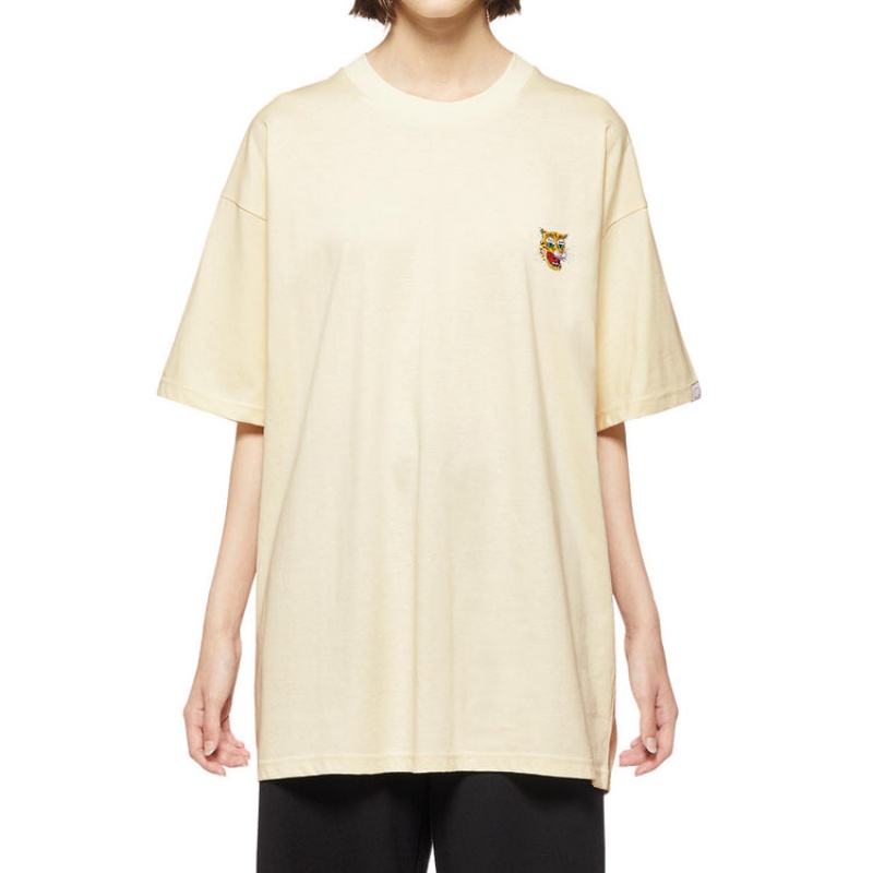 Beige Men's Onitsuka Tiger T Shirts Online India | K8O-8143