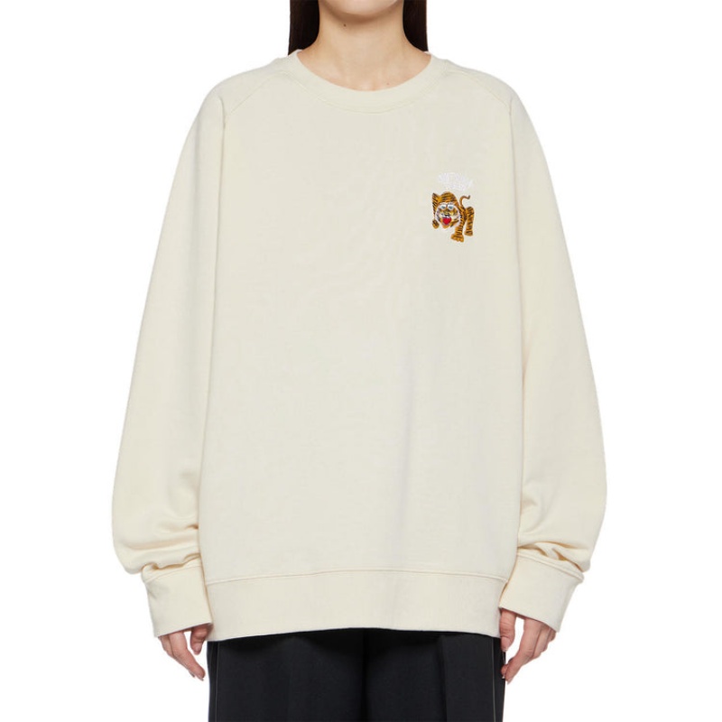 Beige Women's Onitsuka Tiger Sweatshirts Online India | U8R-2902