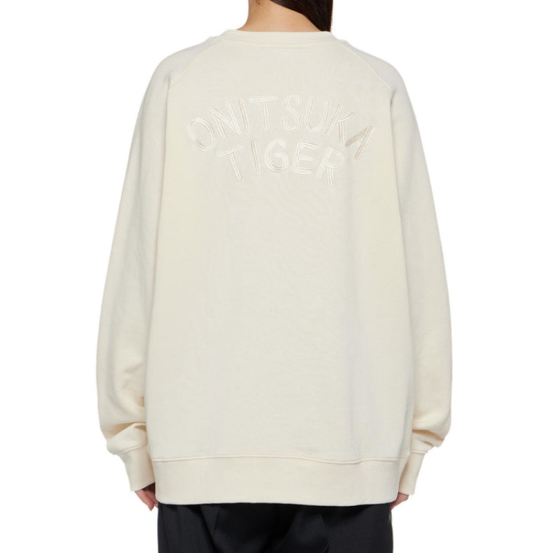 Beige Women's Onitsuka Tiger Sweatshirts Online India | U8R-2902