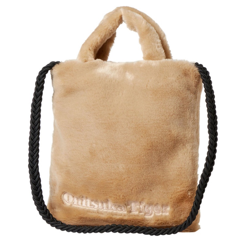 Beige Women's Onitsuka Tiger Tote Bags Bags Online India | Q0S-2143