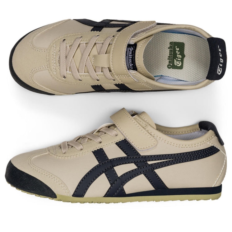 Beige / Black Kids' Onitsuka Tiger Mexico 66 Online India | E2V-0997