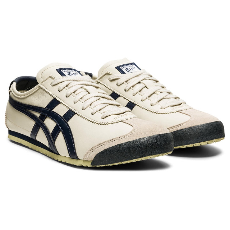 Beige / Black Men's Onitsuka Tiger Mexico 66 Online India | P0L-3449