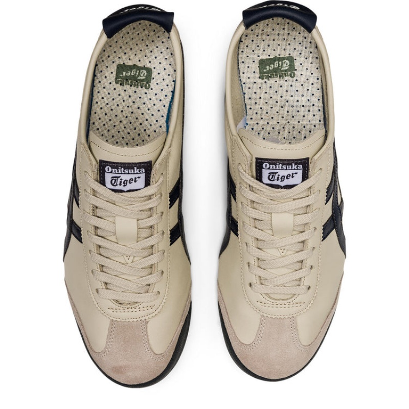 Beige / Black Men's Onitsuka Tiger Mexico 66 Online India | P0L-3449