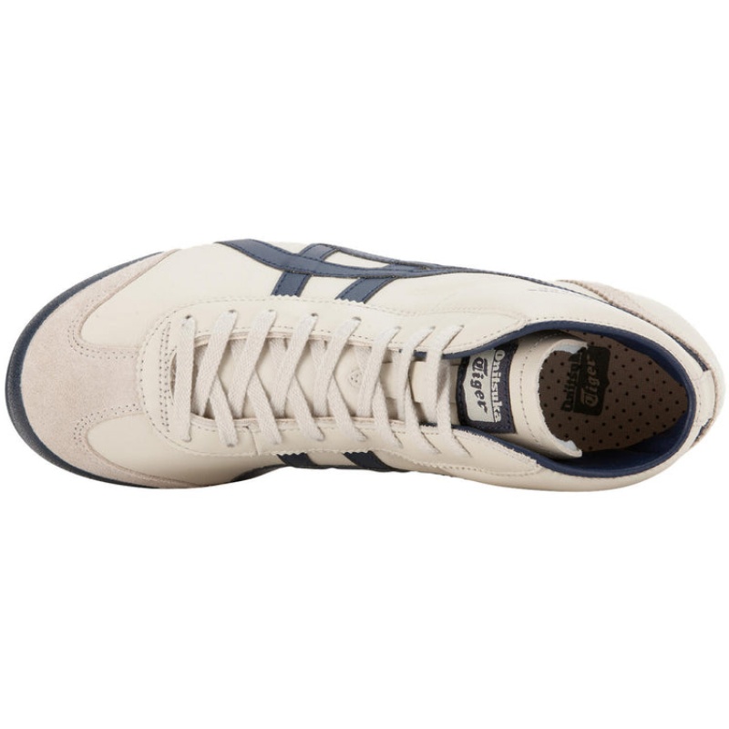 Beige / Black Women's Onitsuka Tiger Mexico Mid Runner Sneakers Online India | J5I-9946