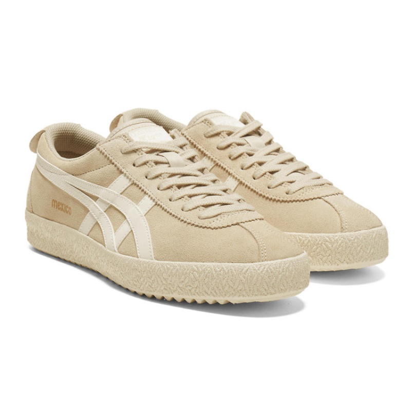 Beige / Cream Women's Onitsuka Tiger Mexico Delegation Sneakers Online India | N7R-0180