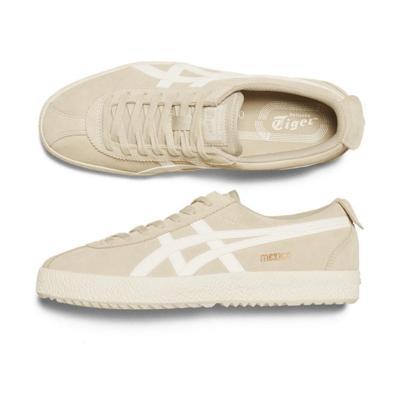 Beige / Cream Women's Onitsuka Tiger Mexico Delegation Sneakers Online India | N7R-0180