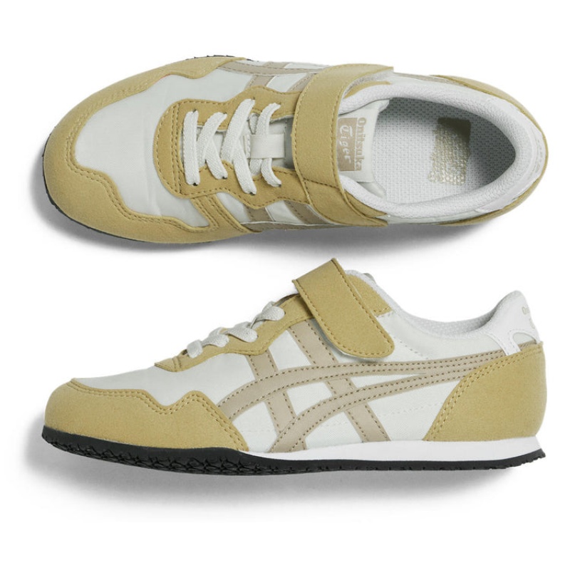 Beige / Gold Kids' Onitsuka Tiger Serrano Online India | D1T-8650