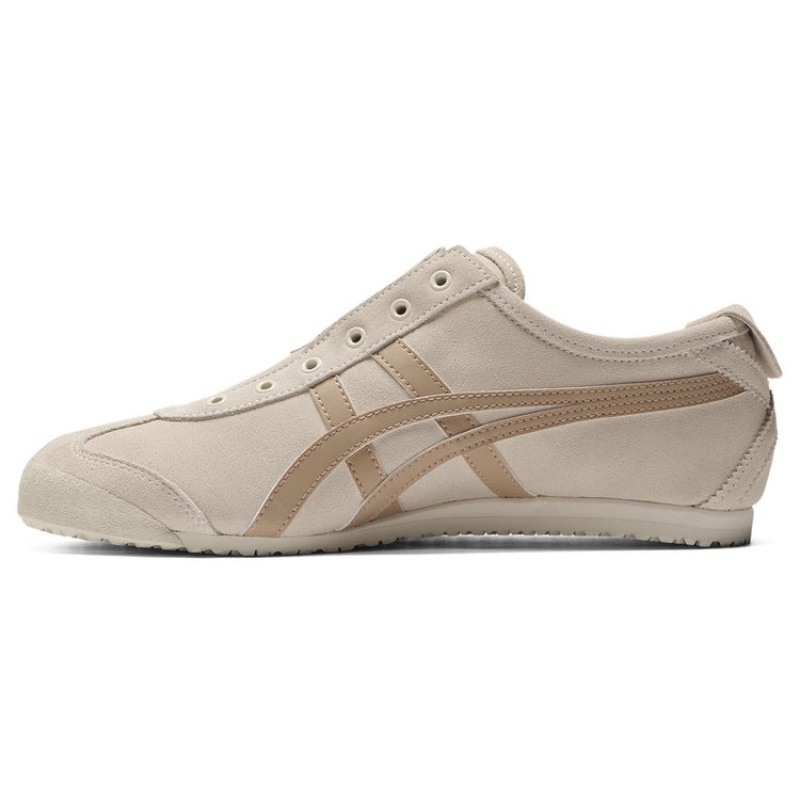 Beige / Gold Men's Onitsuka Tiger Mexico 66 Slip-on Online India | G4I-9200