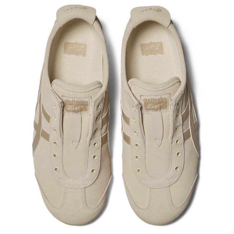 Beige / Gold Men's Onitsuka Tiger Mexico 66 Slip-on Online India | G4I-9200