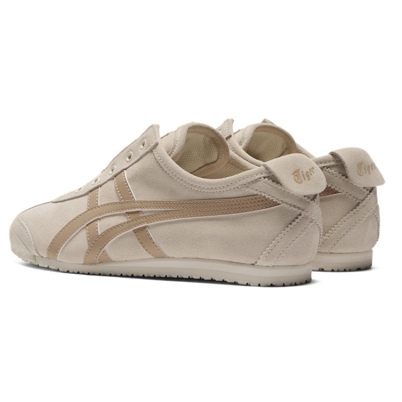 Beige / Gold Women's Onitsuka Tiger Mexico 66 Slip-on Online India | D3G-7041