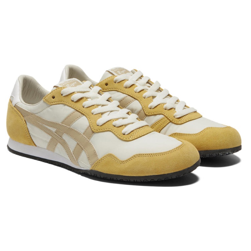 Beige / Gold Women's Onitsuka Tiger Serrano Sneakers Online India | C2R-4007