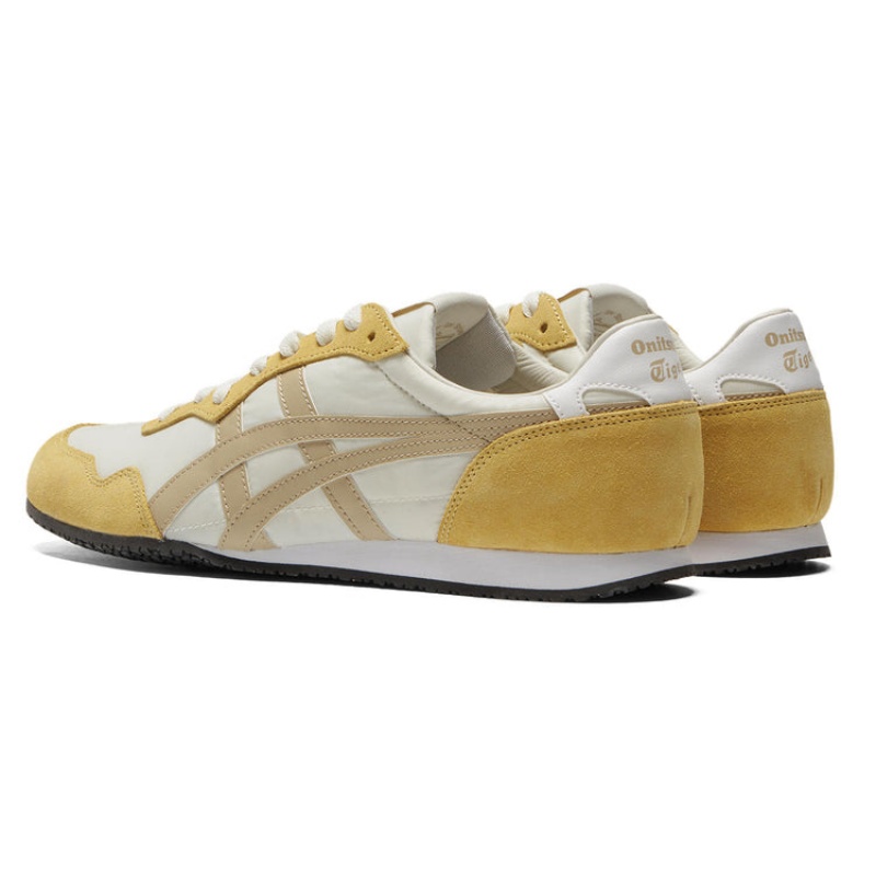 Beige / Gold Women's Onitsuka Tiger Serrano Sneakers Online India | C2R-4007