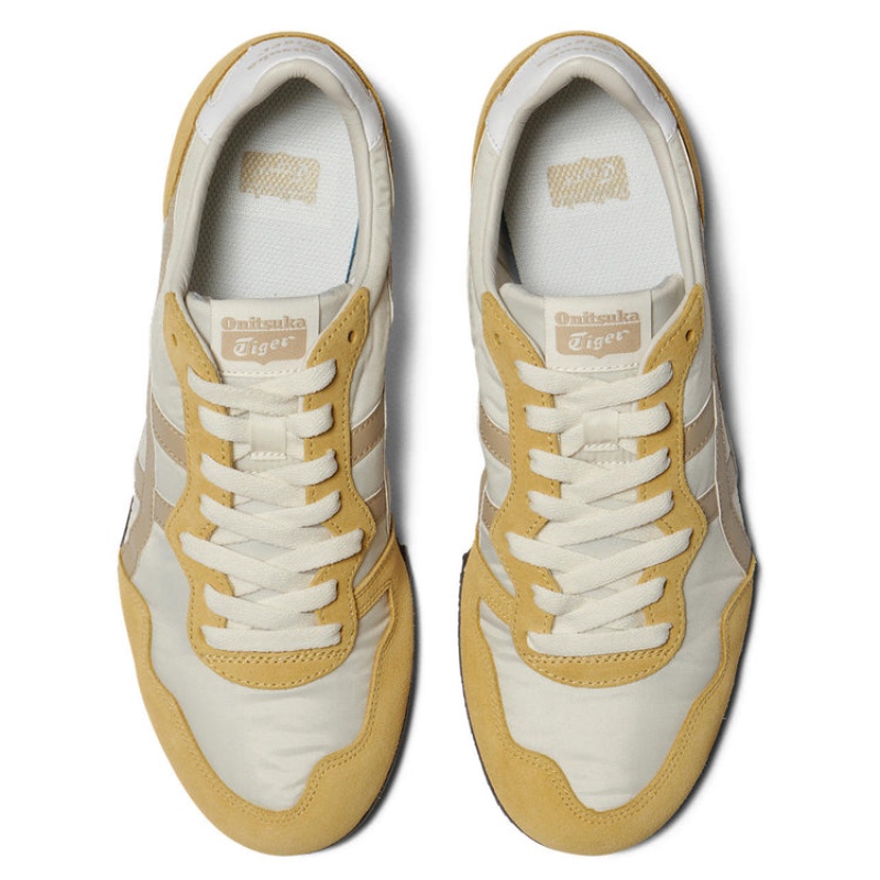 Beige / Gold Women's Onitsuka Tiger Serrano Sneakers Online India | C2R-4007