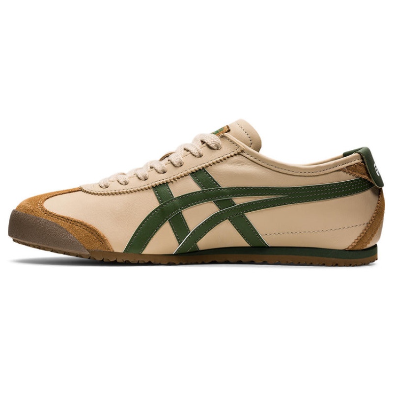 Beige / Green Kids' Onitsuka Tiger Mexico 66 Online India | U6A-4683