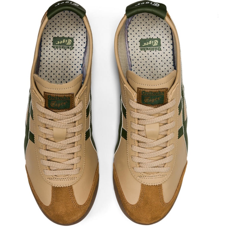 Beige / Green Kids' Onitsuka Tiger Mexico 66 Online India | U6A-4683