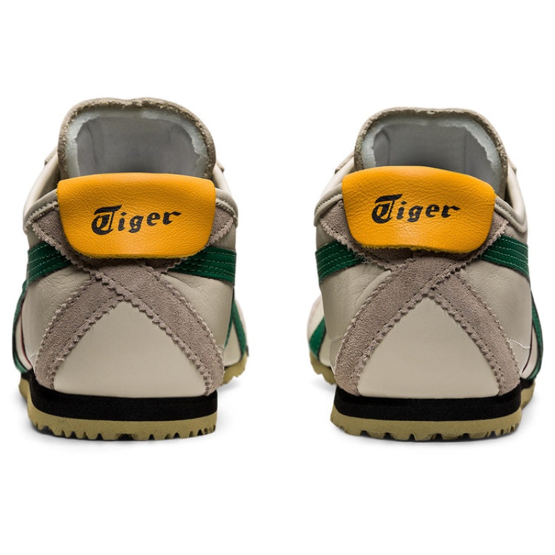 Beige / Green Men's Onitsuka Tiger Mexico 66 Online India | S5O-9750