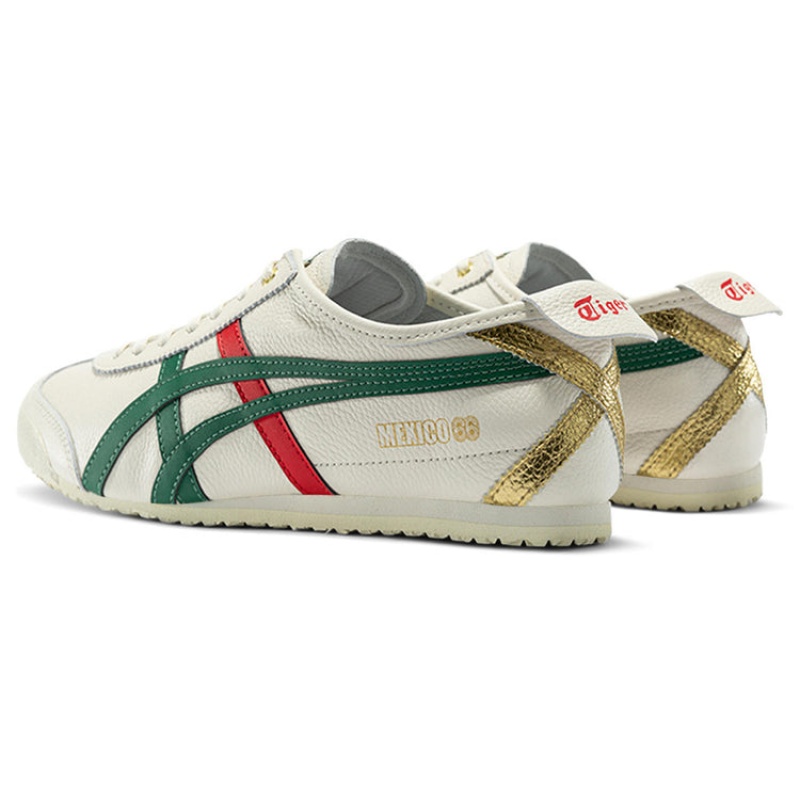 Beige / Green Men's Onitsuka Tiger Mexico 66 Online India | A7J-4596