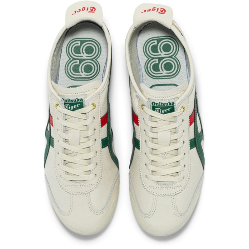 Beige / Green Men's Onitsuka Tiger Mexico 66 Online India | A7J-4596