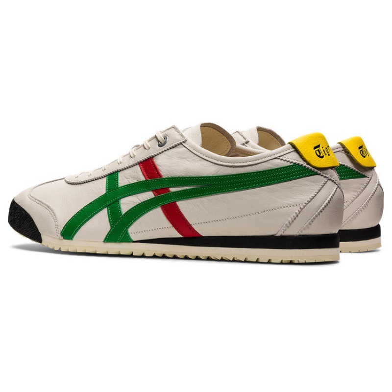 Beige / Green Men's Onitsuka Tiger Mexico 66 SD Online India | T9Z-8473