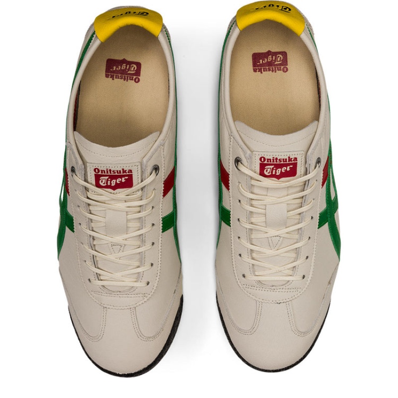 Beige / Green Men's Onitsuka Tiger Mexico 66 SD Online India | T9Z-8473