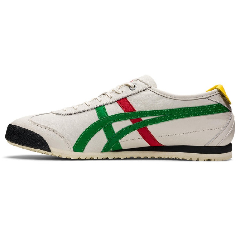 Beige / Green Women's Onitsuka Tiger Mexico 66 SD Online India | O1J-6113