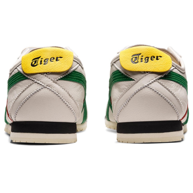 Beige / Green Women's Onitsuka Tiger Mexico 66 SD Online India | O1J-6113