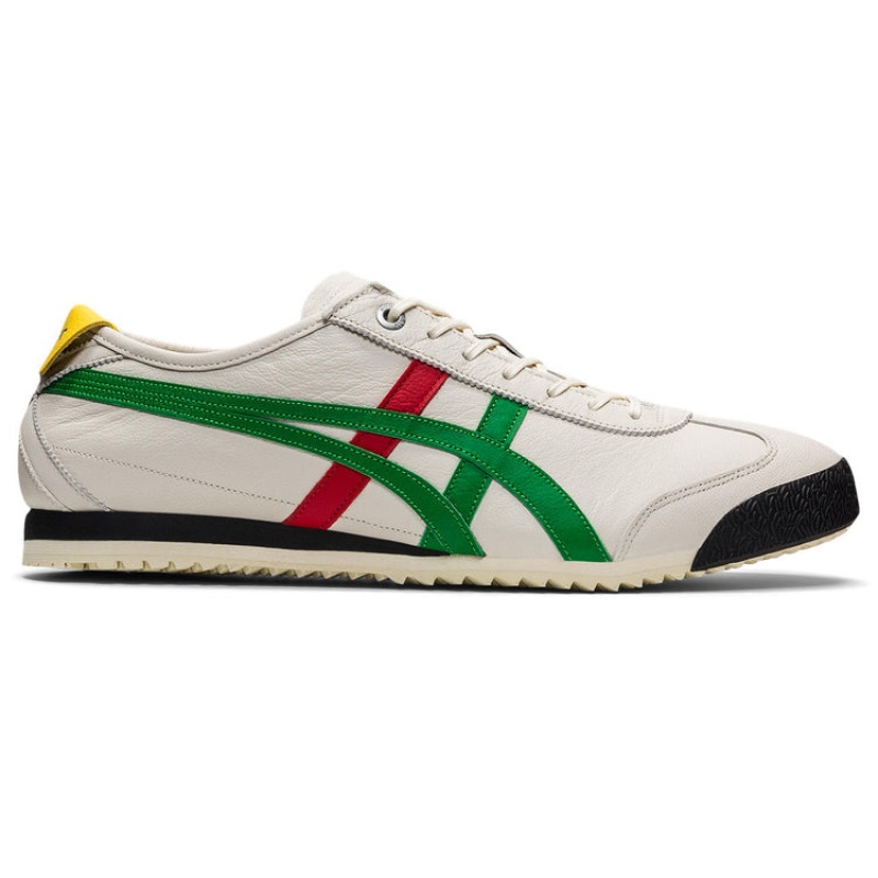 Beige / Green Women\'s Onitsuka Tiger Mexico 66 SD Online India | O1J-6113