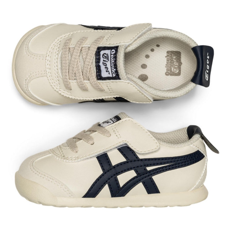 Beige / Navy Kids' Onitsuka Tiger Mexico 66 Online India | K3C-1226