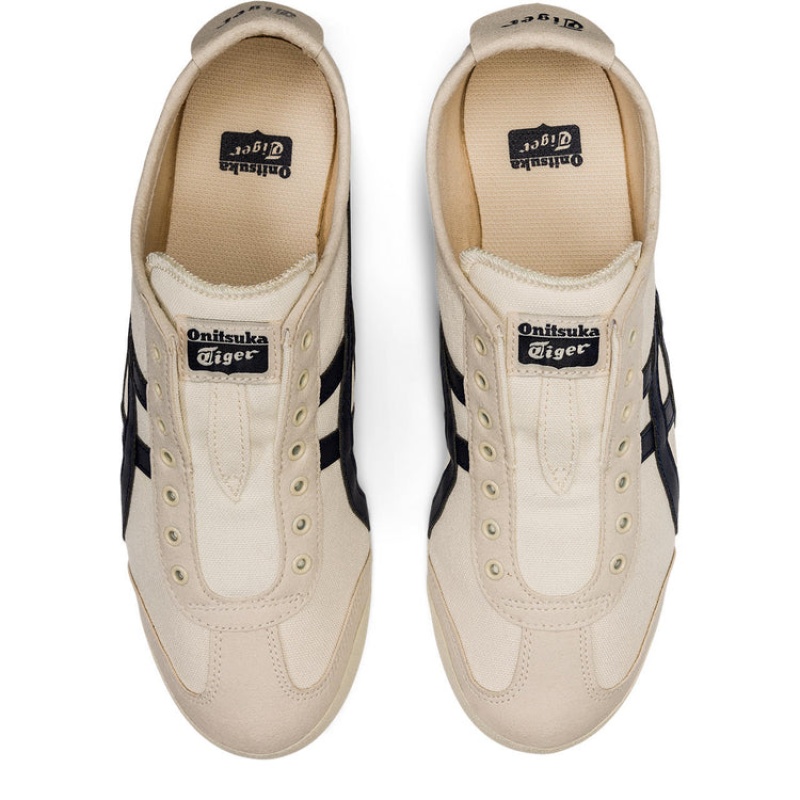 Beige / Navy Kids' Onitsuka Tiger Mexico 66 Slip-on Online India | G5J-3457