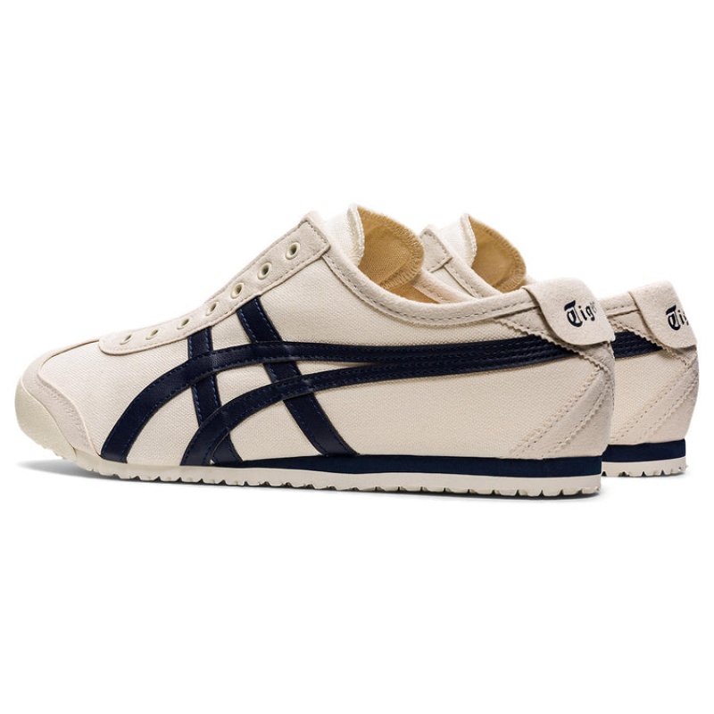 Beige / Navy Kids' Onitsuka Tiger Mexico 66 Slip-on Online India | W5J-3101