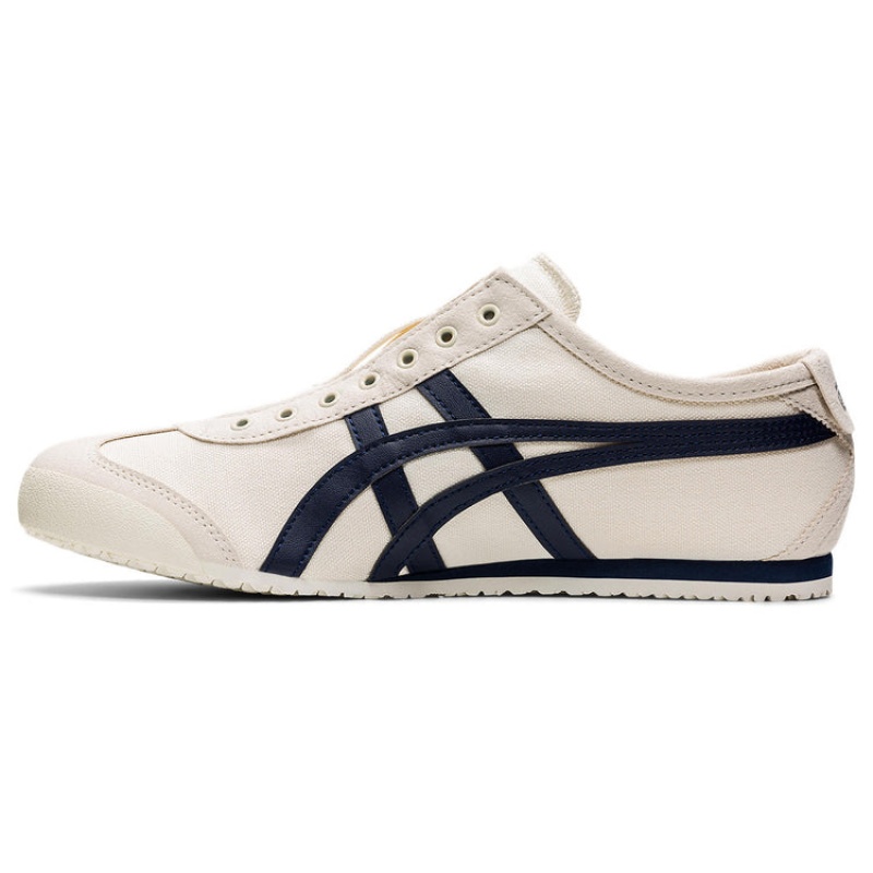 Beige / Navy Kids' Onitsuka Tiger Mexico 66 Slip-on Online India | W5J-3101