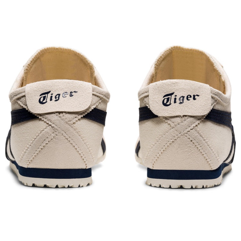 Beige / Navy Kids' Onitsuka Tiger Mexico 66 Slip-on Online India | W5J-3101