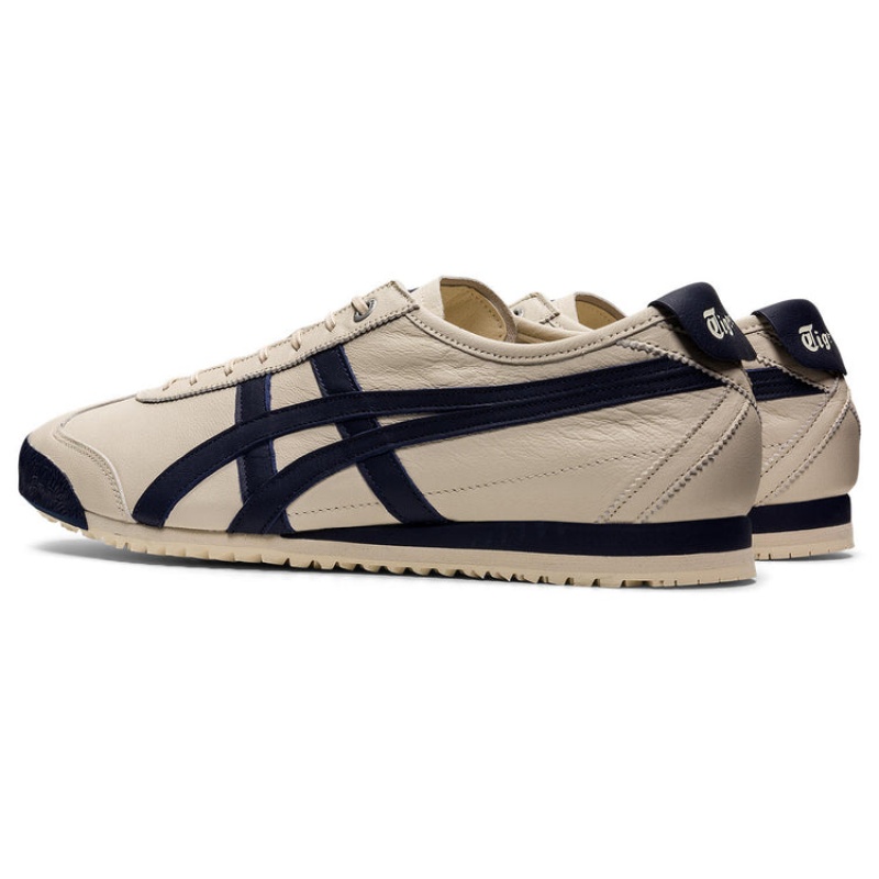 Beige / Navy Men's Onitsuka Tiger Mexico 66 SD Online India | Z3H-9615