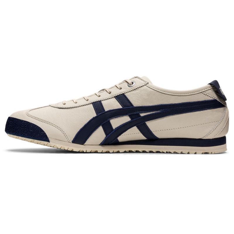 Beige / Navy Men's Onitsuka Tiger Mexico 66 SD Online India | Z3H-9615