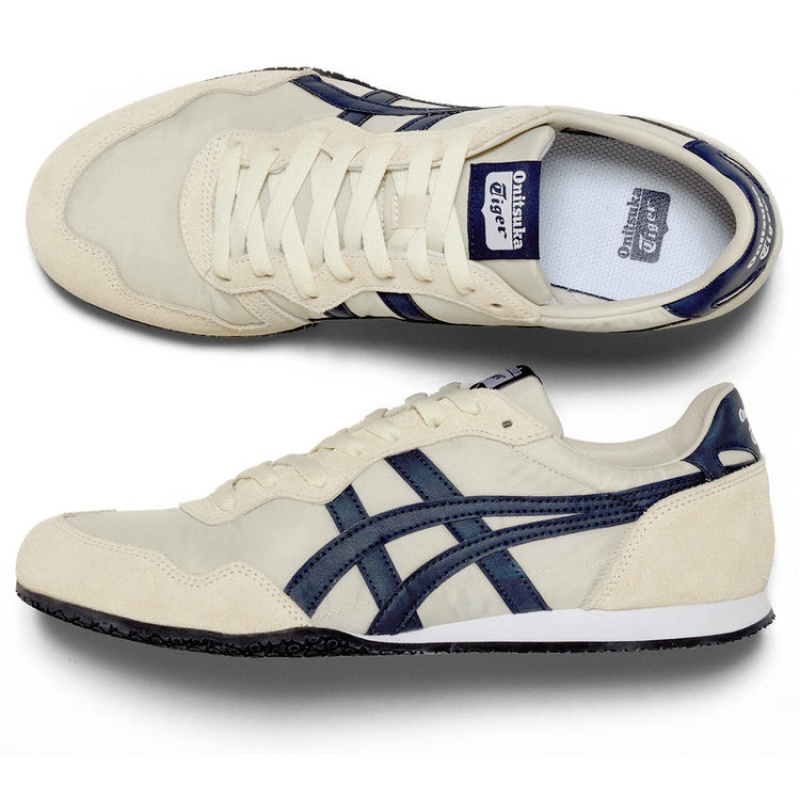 Beige / Navy Men's Onitsuka Tiger Serrano Online India | S3M-5153