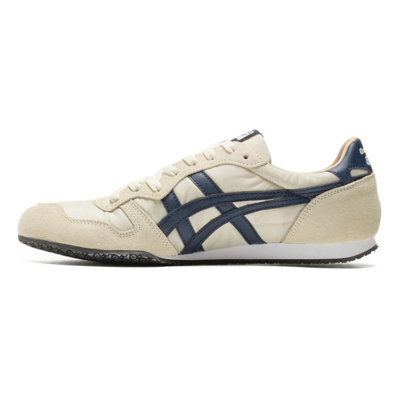 Beige / Navy Women's Onitsuka Tiger Serrano Sneakers Online India | D5G-0797