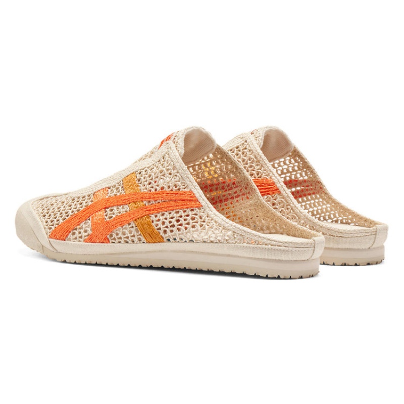 Beige / Orange Men's Onitsuka Tiger Sabot Mexico 66 Online India | L4O-2469