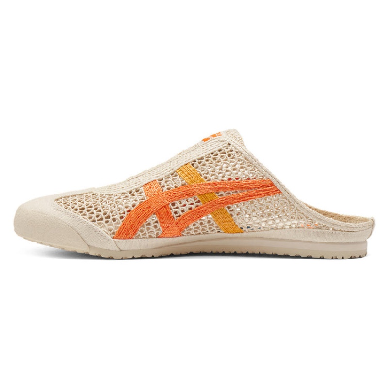 Beige / Orange Men's Onitsuka Tiger Sabot Mexico 66 Online India | L4O-2469