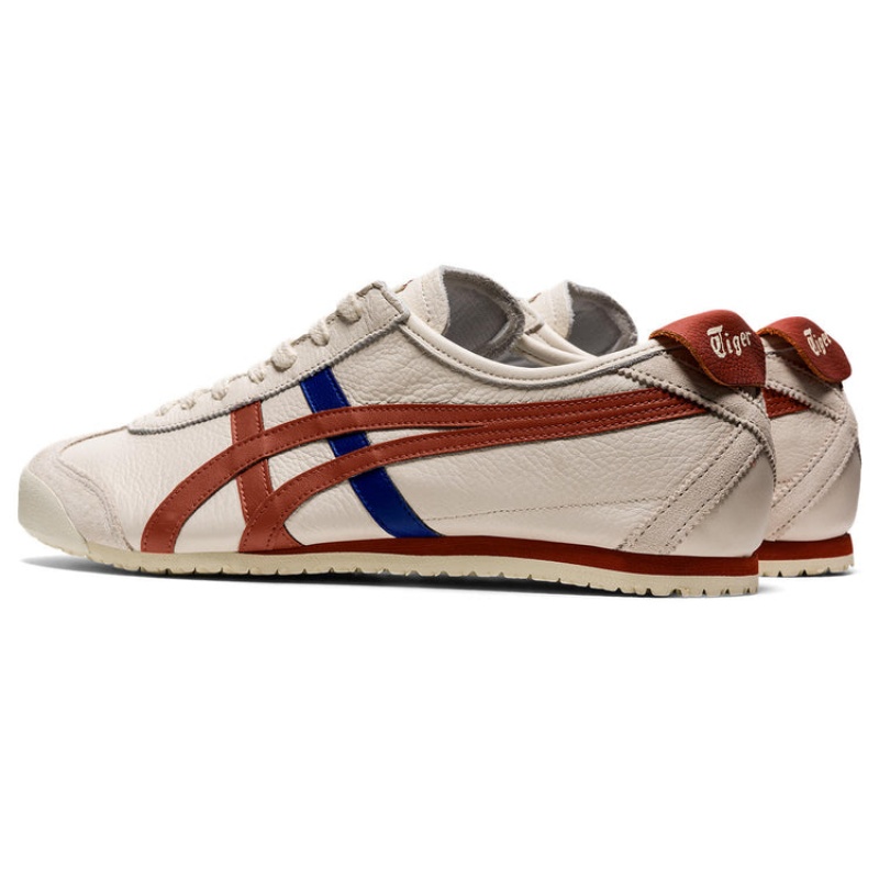 Beige / Red Men's Onitsuka Tiger Mexico 66 Online India | Y8B-8359