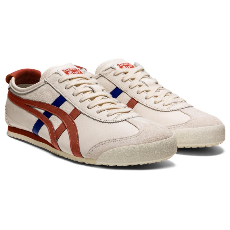 Beige / Red Women's Onitsuka Tiger Mexico 66 Online India | T8S-0166