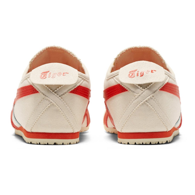 Beige / Red Women's Onitsuka Tiger Mexico 66 Slip-on Online India | J2Y-8667