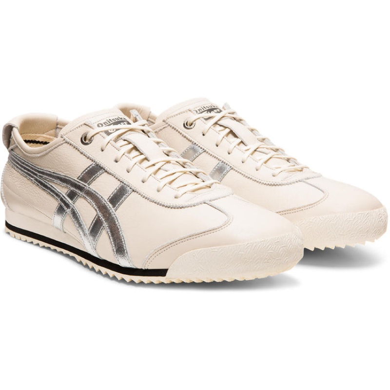 Beige / Silver Men's Onitsuka Tiger Mexico 66 SD Online India | S8B-6406