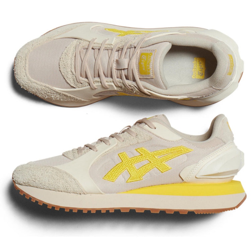 Beige / Yellow Women's Onitsuka Tiger Moage Co Sneakers Online India | N2N-7805